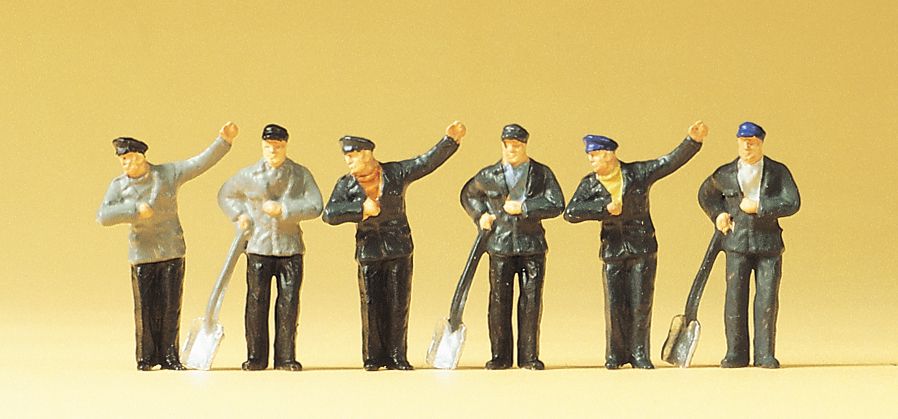 handbemalt 6 Figuren Reisende Preiser 14142 H0