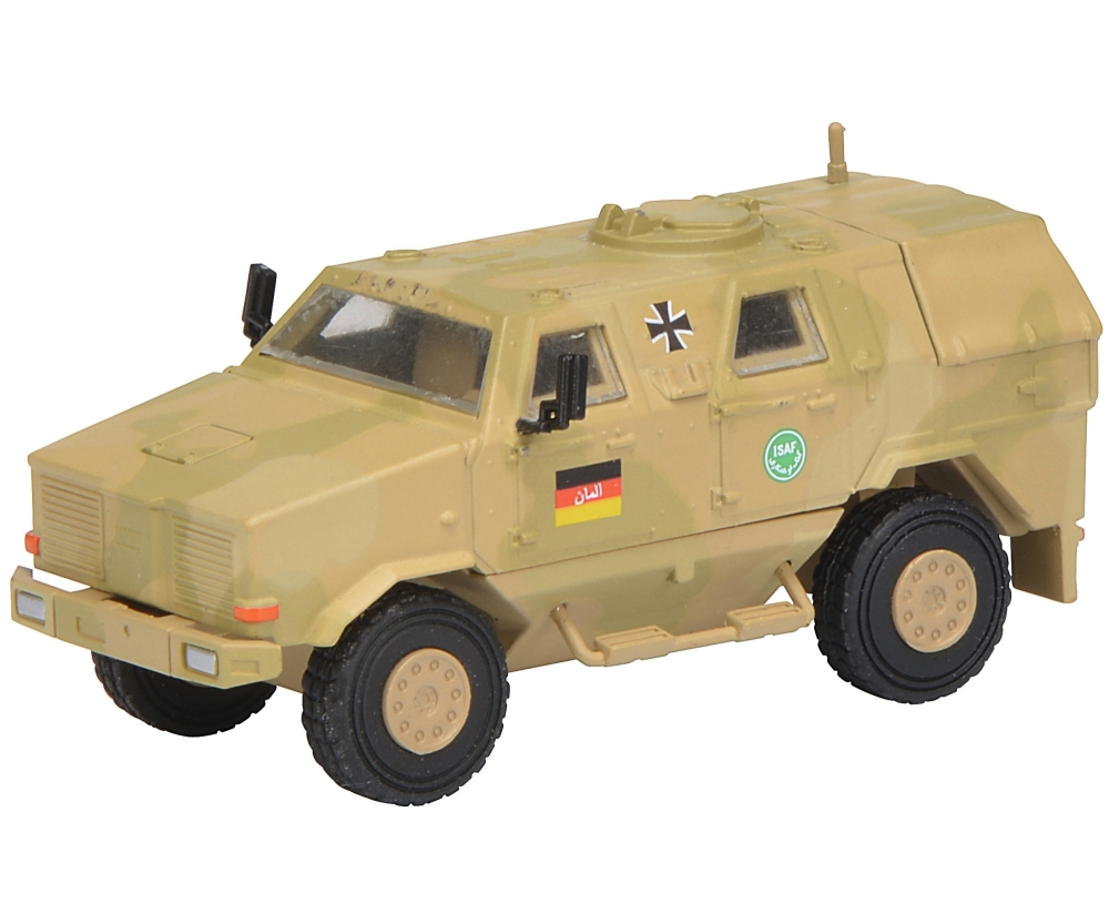 Schuco 452624400 Dingo I, Allschutzfahrzeug "ISAF", flecktarn Schuco 452624400 Dingo I, Allschutzfahrzeug "ISAF", flecktarn